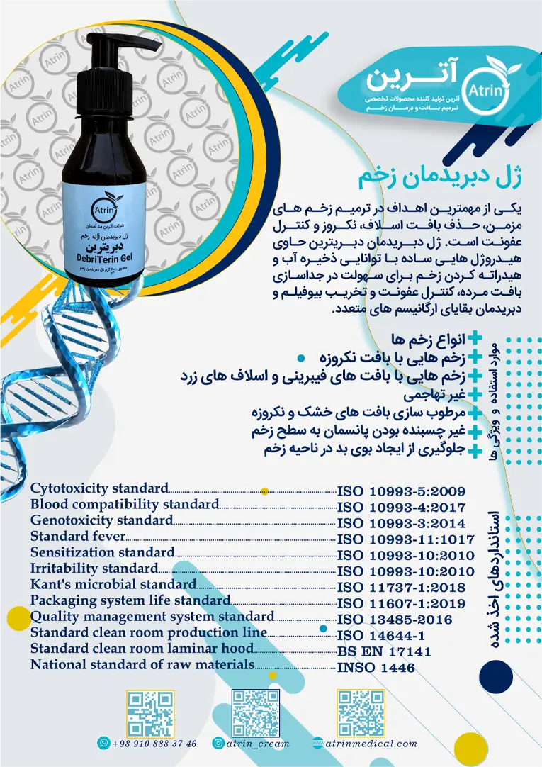برشور هیدروژل دبریترین آترین مد