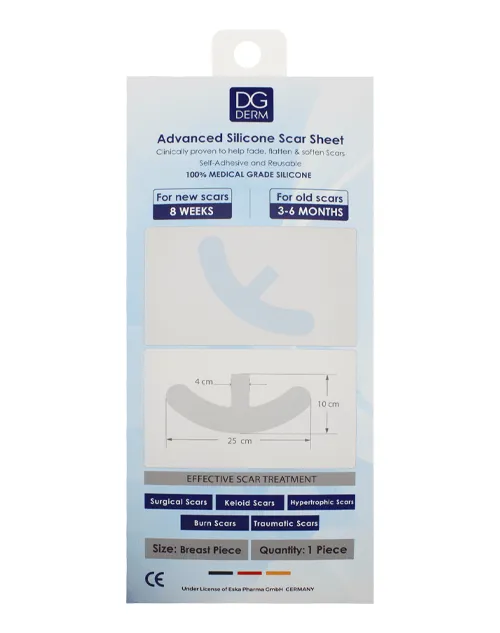سیلیکون شیت رفع اسکار لنگری مناسب زیر سینه | دیجی درم